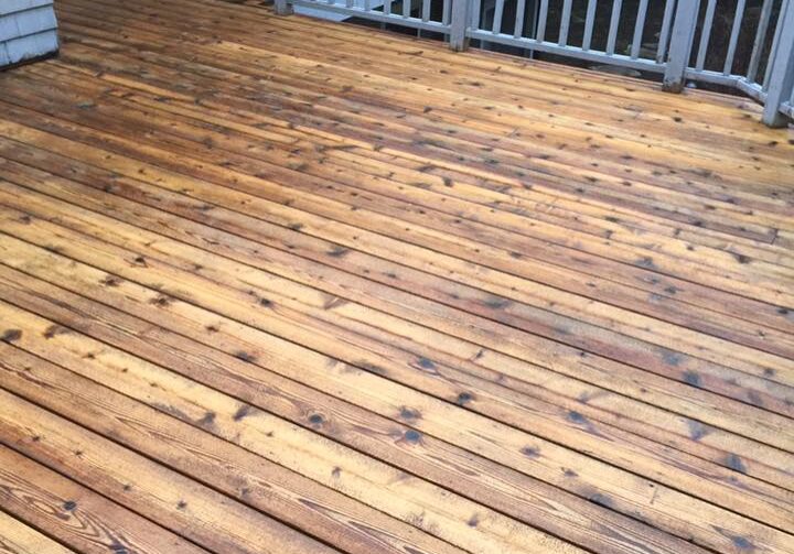 Dependable Deck Cleaning For Your Michigan Property Your deck is a considerable investment. It's also a smart and comfortable way to extend your living space. You enjoy the outdoors, family time, gatherings, parties, and cook-outs on your deck. It's important to keep it safe, hygienic, and visually appealing for optimum enjoyment. Because your deck is exposed to outdoor elements year-round, debris, dirt, and algae can build up quickly. This accumulation mars the beauty of your outdoor recreational space. It also presents safety hazards - slips, trips, and falls. That's why regular deck washing is an essential part of your deck maintenance regimen. Why Hire Professional Cleaners? Your deck is outdoors, and you own a garden hose. Why do you need to hire a cleaning company? Well, a hose isn’t going to cut it on mold, mildew, algae, and built-up dirt and sludge. You need pressurized water to blast away that grime. But before you rush out and rent a pressure washer, be sure you understand all the variations of this sensitive, yet powerful equipment. You must select the right pressure/pump psi, use the proper pressure nozzles, and apply a constant, steady hand while cleaning. Wood, concrete, and painted surfaces are all washed differently. The wrong choices and applications can cause damage. You can mar the finish, erode paint, disfigure the wood, mark up and etch the surfaces, and do other damage. Applying the wrong cleaning chemicals and detergents carry potential dangers, as well. In addition to the damage they might do to your deck, they can harm your pets and vegetation. At the very least, they simply won’t do the job. Avoid all these problems and secure a clean deck with the skilled exterior ProWash cleaners at Roof Renew of Michigan! Thorough Deck Cleaning Services Our team is prepared to clean with the equipment, cleaning solutions, and skill you desire. Our cleaners are prompt, courteous, professional, and thorough. We respect your property, privacy, and time. We do the job quickly, with minimum disruption to your day. But we never cut corners or shirk our responsibilities. As a matter of fact, we carefully remove vegetation and debris (sticks, leaves, needles, etc.) from your deck before treating the surface. We also clean up any debris after we complete the job. View some before and after deck cleaning photos for a visual representation of the difference our deck cleaning services can make. Then call us at 231-548-2008 to discuss your project. You can rely on Roof Renew of Michigan for thorough cleaning with beautiful results!